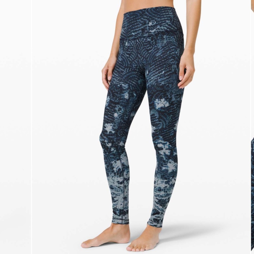 Lululemon Align Pant 28” Legging Engineered Indigo Lace Starlight Multi 6 Small